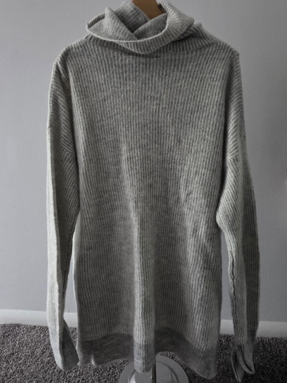Primark Grey Ribbed Turtleneck Sweater